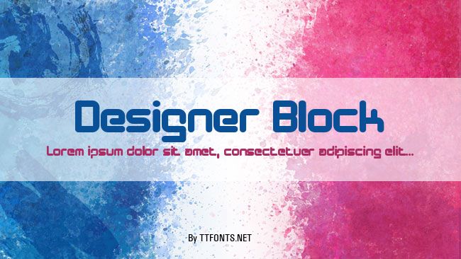 Designer Block example